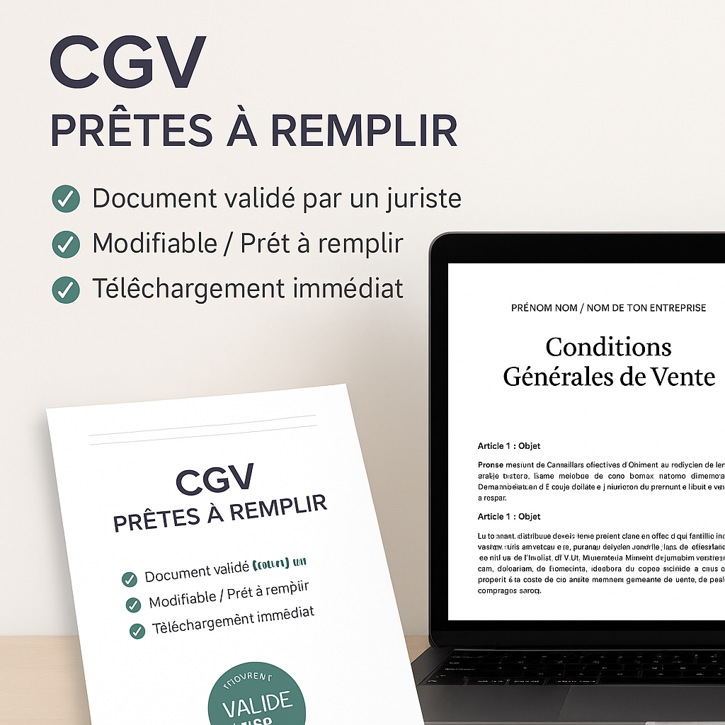 PACK Conditions Générales de Vente – Assistante Virtuelle
